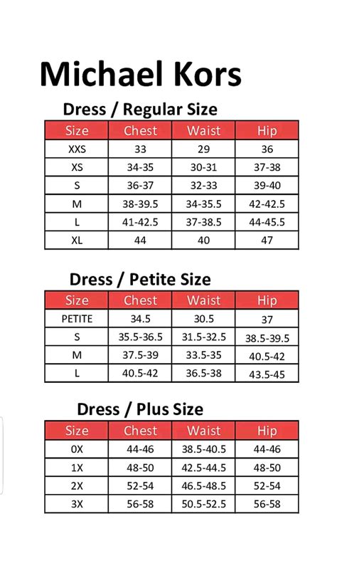 michael kors chart size|Michael Kors shoe size guide.